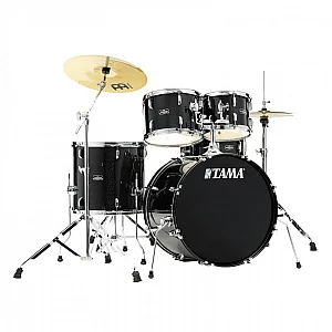 Tama Stagestar 22 5pc Drum Kit wMeinl Cymbals Black Sparkle