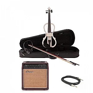 Stagg Shaped Electric Violin Package White