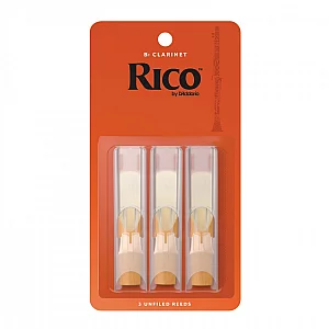 Rico by DAddario Bb Clarinet Reeds 2.5 3 Pack