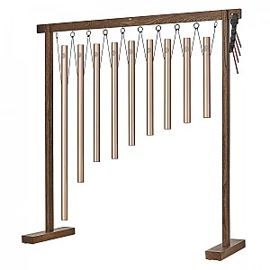 Meinl Sonic Energy 9piece Sound Bath Tube Chime Solfeggio Set Champagne Gold