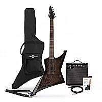 Harlem Z Electric Guitar 15W Amp Pack Black