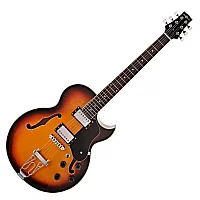 San Diego Semi Acoustic Guitar by Gear4music Sunburst