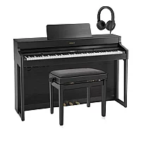Roland HP702 Digital Piano Package Charcoal Black