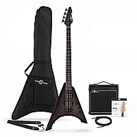 Harlem V Bass Guitar 15W Amp Pack Trans Black