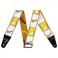 Fender Weighless 2 Monogram Strap WhiteBrownYellow