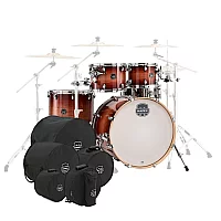 Mapex Armory 22 LA Fusion 5pc Shell Pack wBag Set Redwood Burst