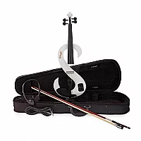 Stagg SShaped Electric Violin Outfit White