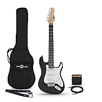 34 LA Electric Guitar Black Mini Guitar Amp Pack