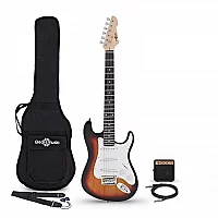 34 LA Electric Guitar Sunburst Mini Guitar Amp Pack