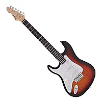LA Left Handed Electric Guitar by Gear4music Sunburst
