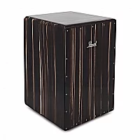 Pearl Boom Box Cajon Artisan Zebra Wood Finish