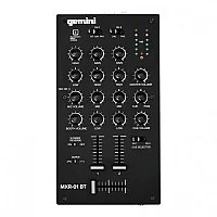 Gemini MXR01BT 2 Channel DJ Mixer with Bluetooth