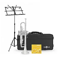 Student Trumpet Beginner Pack by Gear4music Silver