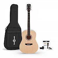 Dreadnought Acoustic Guitar and Accessory Pack by Gear4music Natural