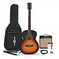 Student Electro Acoustic Guitar Sunburst 15W Acoustic Amp and Accessory Pack