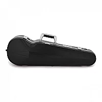 BAM LOpera Supreme Polycarbonate Violin Case Black and Silver Handle