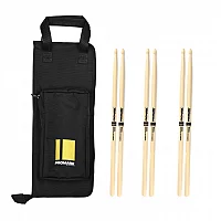 Promark Stick Bag and Classic Forward 5A Hickory Drumsticks Bundle