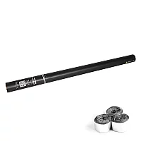 80cm Handheld Streamer Cannon Metallic Silver