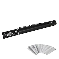 50cm Electric Confetti Cannon Metallic Silver