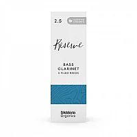 DAddario Organic Reserve Bass Clarinet Reeds 2.5 5 Pack