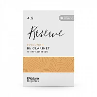 DAddario Organic Reserve Evolution Bb Clarinet Reeds 4.5 10 Pack