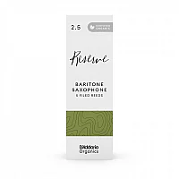 DAddario Organic Reserve Baritone Saxophone Reeds 2.5 5 Pack