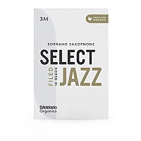 DAddario Organic Select Jazz Filed Soprano Sax Reeds 3M 10 Pack