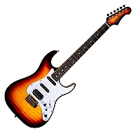 JET Guitars JS600 Ebony Brown Sunburst