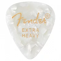 Fender 351 Shape Premium Picks Extra Heavy White Moto Pack of 12