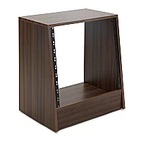 modul 10U Studio Rack Cabinet Walnut