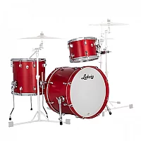 Ludwig Neusonic 22 Fab 3pc Shell Pack Satin Diablo Red
