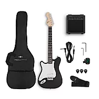 VISIONSTRING 34 Left Handed Electric Guitar Pack Black