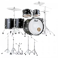 Pearl Decade Maple 22 6pc Drum Kit wHardware Satin Slate Black