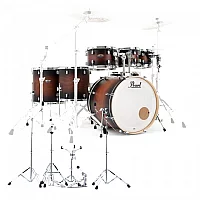 Pearl Decade Maple 22 7pc Drum Kit wHardware Satin Brown Burst