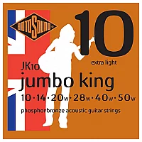Rotosound Jumbo King JK10 Phosphor Bronze Acoustic Strings 1050