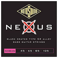 Rotosound NEXUS NXB45 Black Coated Bass Guitar Strings 45105