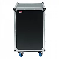 Gator GTOUR 16U CAST 16U Standard Rack Case with Casters