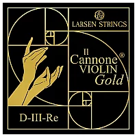 Larsen Il Cannone Gold Violin D String 44 Size