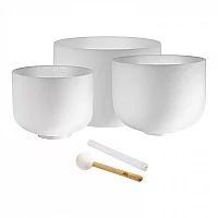 Meinl Sonic Energy 3piece Crystal Singing Bowl Set G4 E4 C4