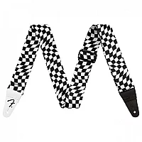 Fender Wavy Checkerboard Polyester Strap BlackWhite