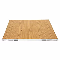 1m x 1m Portable Dance Floor Tile by Gear4music Wood Finish