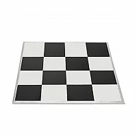 4m x 4m Portable Dance Floor by Gear4music Chequerboard Finish