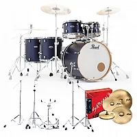 Pearl Decade Maple 6pc Pro Drum Kit wSabian XSRs Ultramarine Velvet