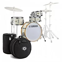 Yamaha Stage Custom Hip 20 4pc Shell Pack Classic White wBags