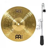 Meinl HCS 10 Splash and Gear4music Deluxe Weighted Cymbal Grabber Arm