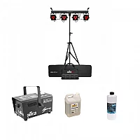 Chauvet DJ Complete Portable Lighting Bundle with Effects Machine