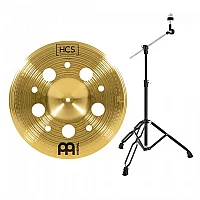 Meinl HCS 16 Trash China Cymbal and Gear4music Boom Arm Stand Black