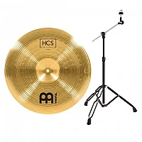 Meinl HCS 18 China Cymbal and Gear4music Boom Arm Stand Black