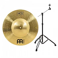 Meinl HCS 18 Big Bell Ride Cymbal and Gear4music Boom Stand Black