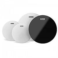 Evans G2 Coated Tom Pack 10 12 16 and Hydraulic Black Snare 14